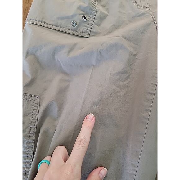 Chico’s Size 1.5 M Breen Cotton Pants Snap Roll Up Capri Casual GUC - Picture 8 of 9